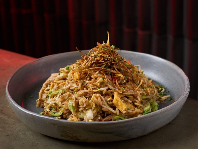 Chaufa vegetariano